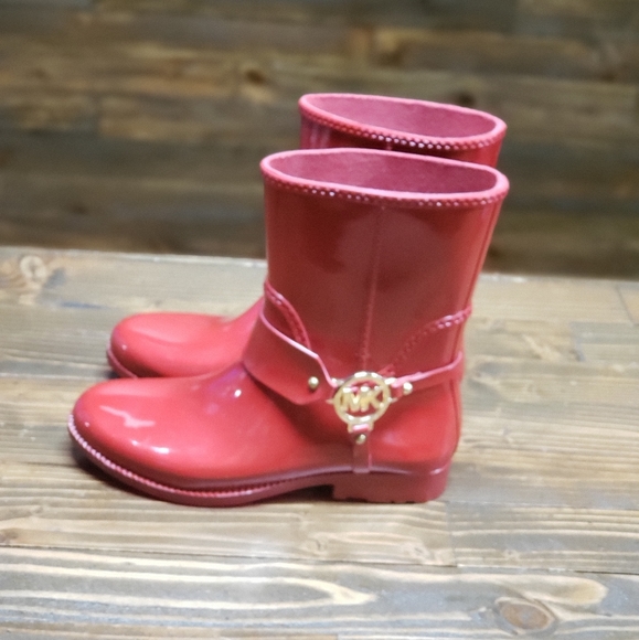 Michael Kors Women's Red Rain Boots US Size7 - Picture 5 of 6
